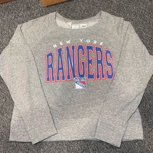 Women’s New York Rangers cropped crewneck
